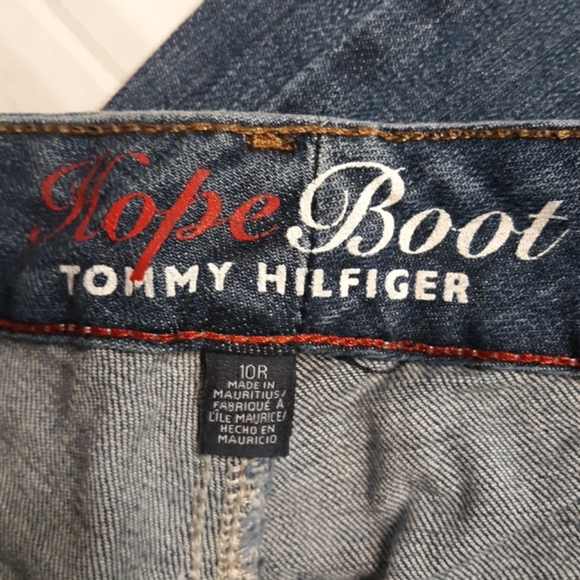 Nice☆TOMMY HILFIGER "Hope Boot" bootcut Flare Y2K Women's denim Jeans 10R - Picture 5 of 16